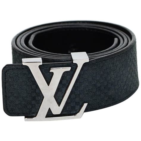 louis vuitton belt damier black|Louis Vuitton suede belt.